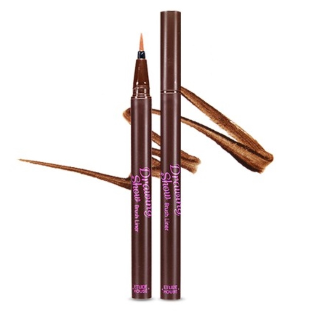 Smudge resistant Brown Brush Pen Eyeliner